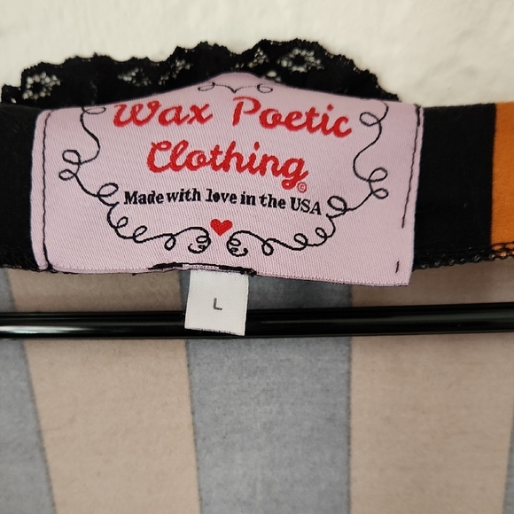 Striped Orange and Black Dress - Picture 2 of 4